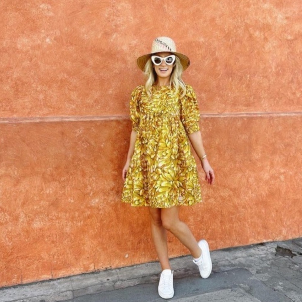 Kika Vargas x Target Yellow Floral Dress NWT